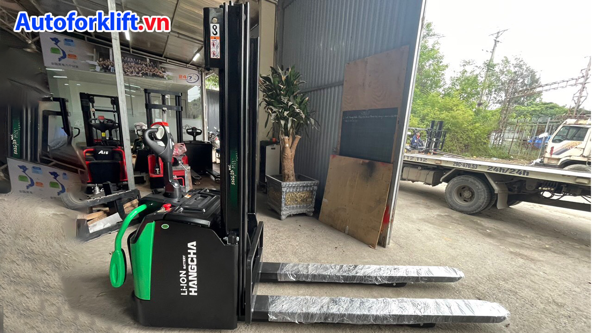 Thông số kỹ thuật xe nâng điện đứng lái có bệ đứng